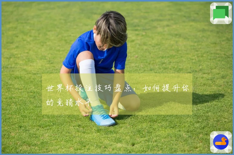 世界杯投注技巧盘点，如何提升你的竞猜水平
